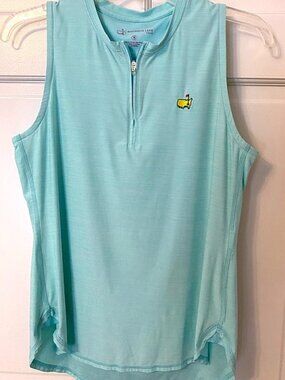 Magnolia Lane Masters Golf Women's Performance Tech Sleeveless Logo V-Neck